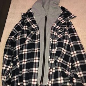 Hooded flannel